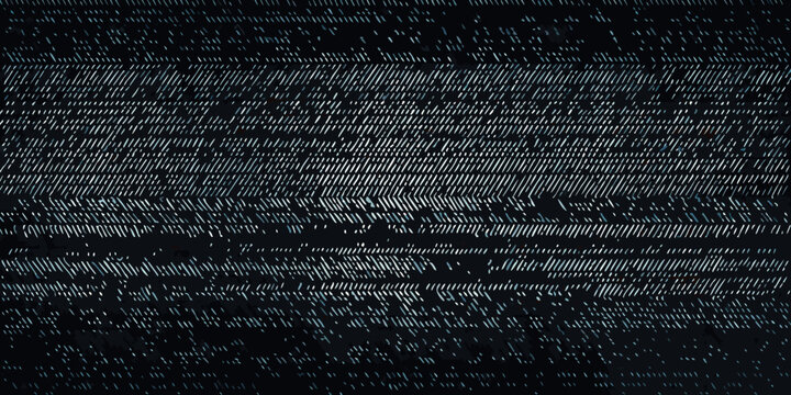 Abstract digital rain of code cascading down a dark screen