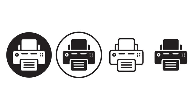 printer icon set