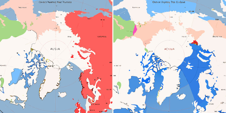Arctic sea ice extent comparison September 1987 versus September 2023
