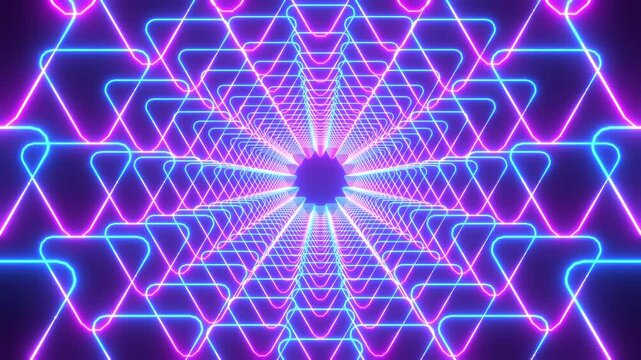 Endless VJ Loops with Neon Lines, High-Quality Music Visuals, Party Backgrounds, and Seamless Motion Graphics for DJs & Live Performances. Full HD. 4K