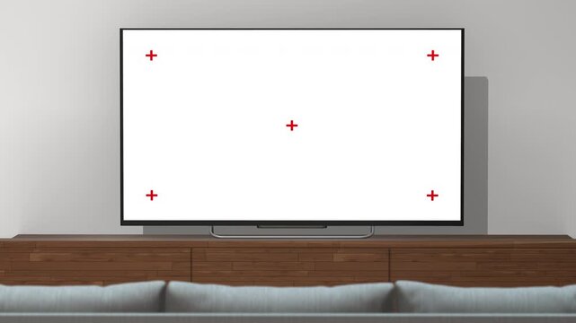 4K screen with tracking points and RGB channel