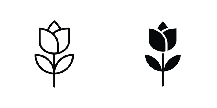 Rose icon graphic design vector symbols. Best for Graphics
