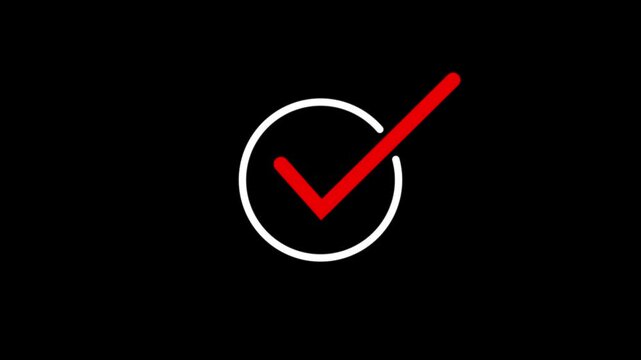 Simple checkbox animation balck background