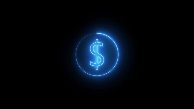 american dollar sign icon set. american currency icon. dollar icon for app, ui, website and logo. payment symbol. dollar coin. simple black dollar icon. vector illustration ont black background