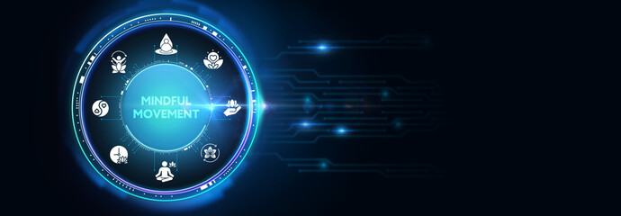 Practicing mindful movement and yoga for body awareness.