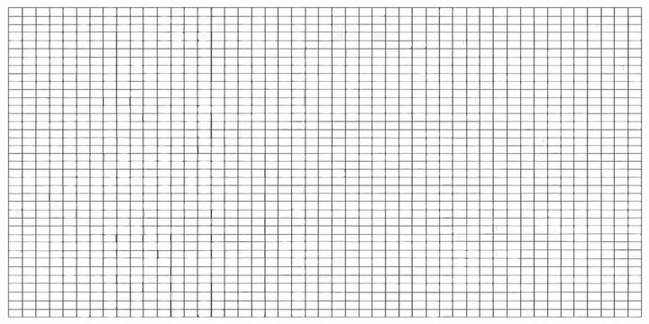 A grid pattern of evenly spaced black lines on a white background