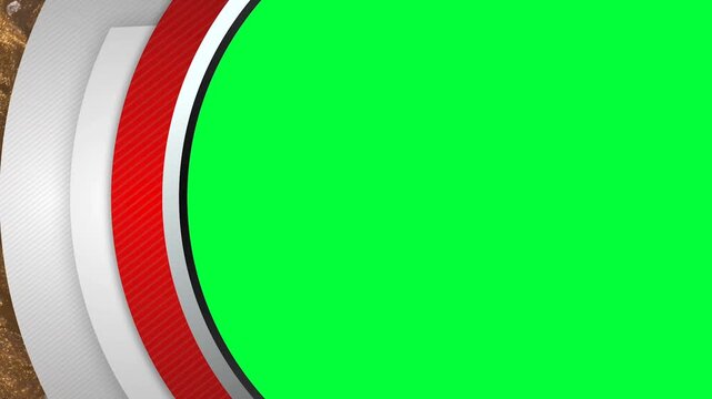 Circular 3D Layered Slideshow Transition - Sleek Motion Graphics with Green Screen Chroma Key Overlay and Professional Outro