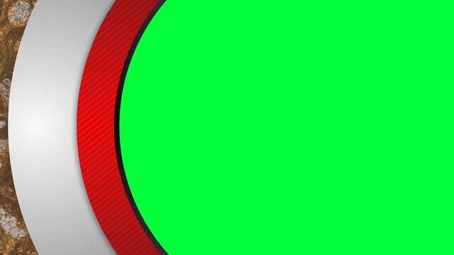 Luxury Golden Glitter Slideshow Transition - Elegant Circular 3D Layers with Green Screen Chroma Key and Cinematic Sparkle Intro