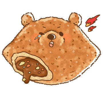 辛辛くまちゃんカレーパン
