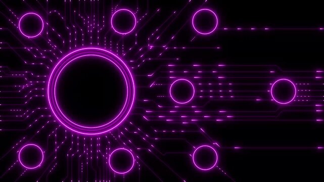 ai agent- businessman working with virtual reality at office. Multi agent AI systems concept on black background. AI driven solutions streamline workflows, Decision..4K video.