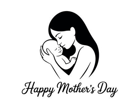 A mother tenderly kissing her baby on Mother's Day