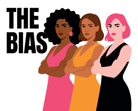 Three confident women standing together, representing diversity and empowerment