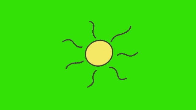 vector illustration of sun