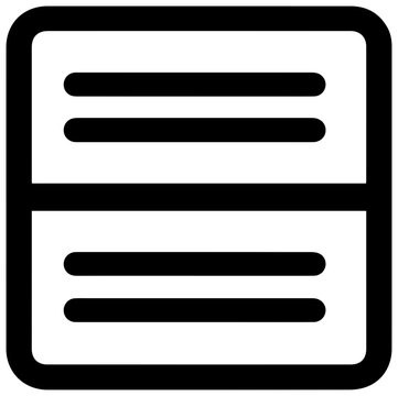 Good faith estimate document icon gfe symbol black line art on white background for business and finance concepts