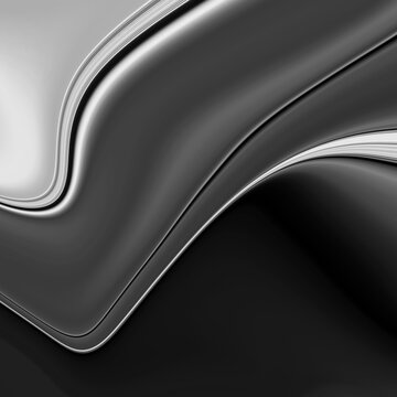 Dark silver abstract background with subtle highlight wave and premium texture