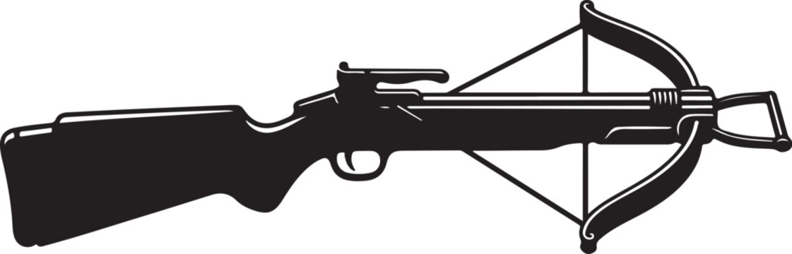 Vector crossbow rifle icon
