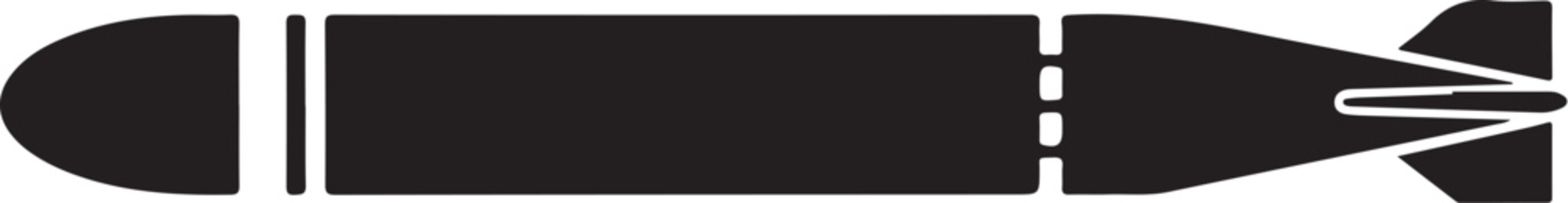 Vector black rocket icon