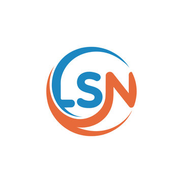 LSN Circular Monogram Logo Design