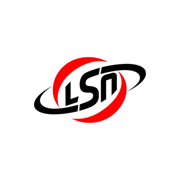 LSN Logo Red Black Design