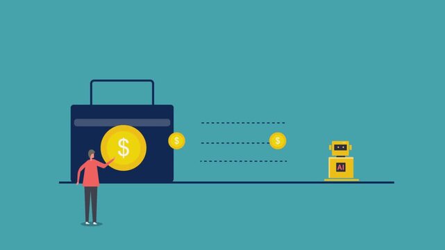 Capital funding accelerates AI innovation, measurable growth, visualize by ascending performance metrics.
