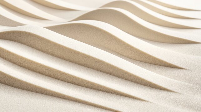 Spa-themed background with delicate wave-like lines drawn in fine beige sand, minimalist design promoting relaxation and mindfulness