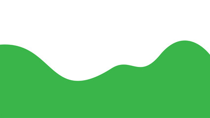Obraz premium Abstract green wavy vector background with clean white copy space for eco friendly corporate business presentation and organic web design