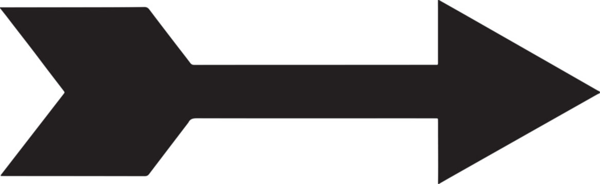 Black double headed arrow direction