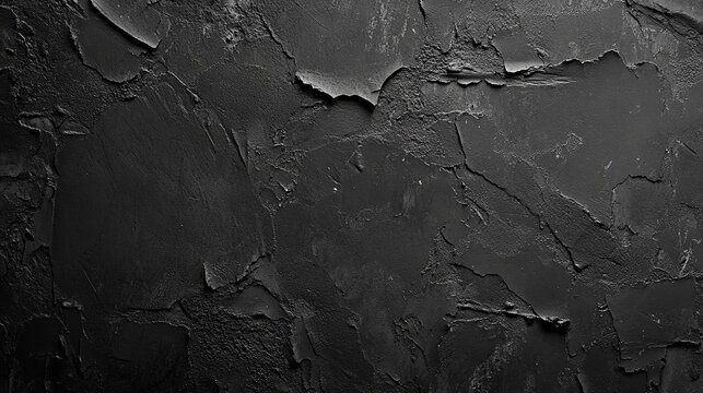 Dark black gray grunge paper texture background with old distressed wall surface rough vintage abstract backdrop and rugged aged concrete pattern for modern design projects
