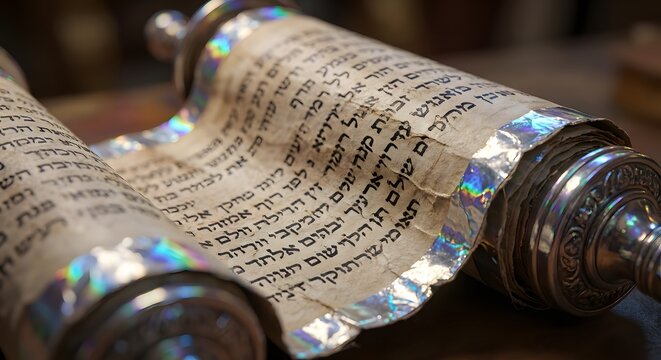Old Torah scroll