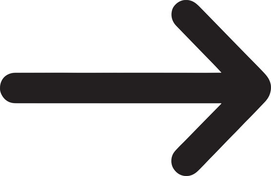 Black right arrow with rounded edges