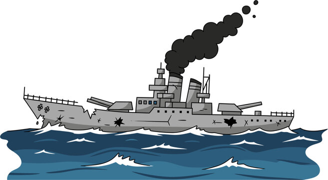 Battleship Warship Vessel Navy Ship.