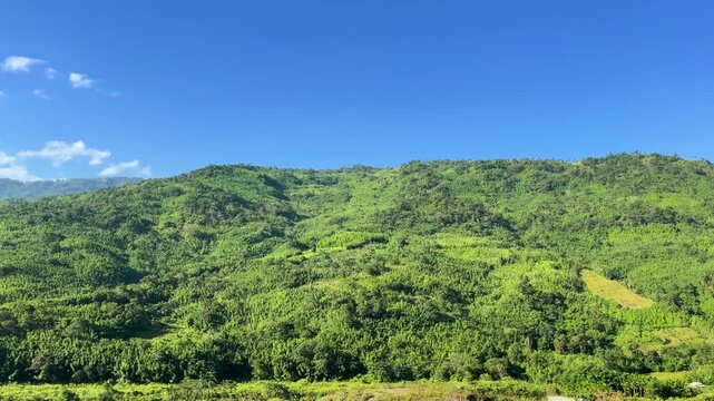 A view from outside the train on the way to Agartala from Haflong.
