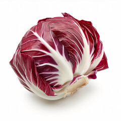 Obraz premium Fresh radicchio whole isolated on white background