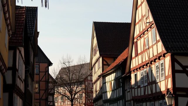 historic bad wildungen germany 4k 25fps video