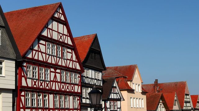 historic bad wildungen germany 4k 25fps video