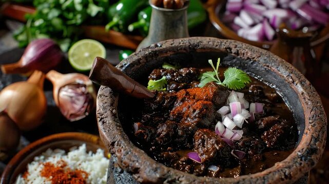 Mexican Mole Sauce Preparation