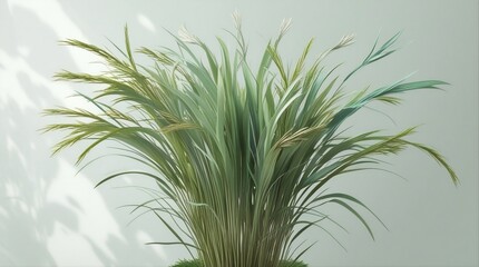 Obraz premium Wild Natural Grass Cluster Isolated PNG Transparent Background