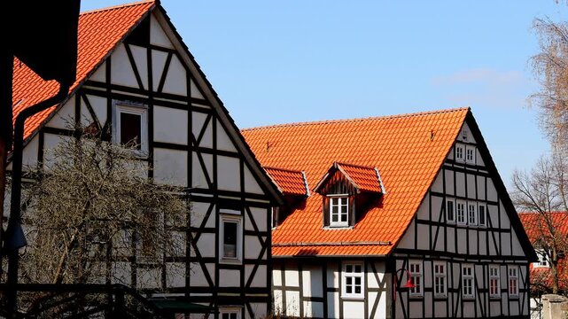 historic bad wildungen germany 4k 25fps video