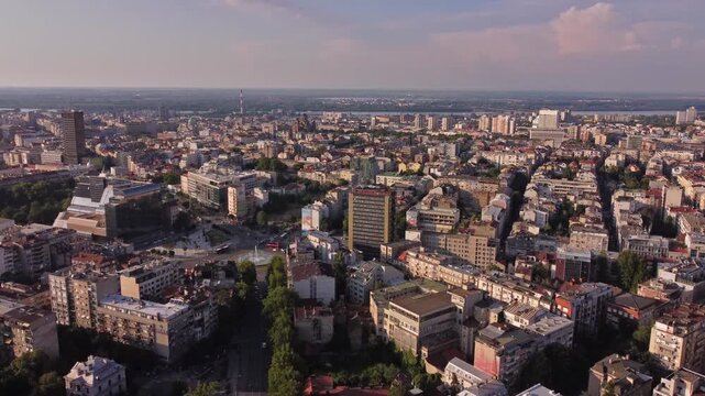 View of Belgrade cityscape, capital of Serbia.