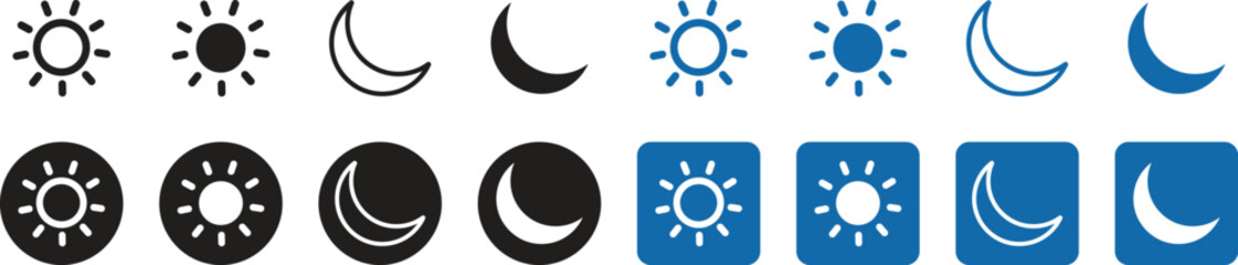 Sun and moon line icon. day and night outline icon for website design and mobile, app. dark and light symbol. weather sign. vector illustration © anamull2004