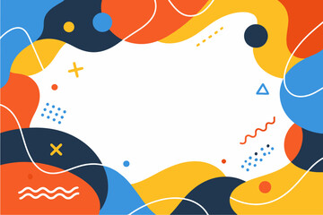 Fototapeta premium Modern Colorful Abstract Waves Background