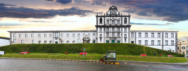 Church of Saint Salvador and the museum of Horta, Faial, Azores, Portugal