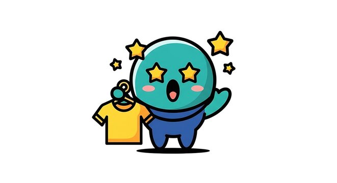 Funny cute cartoon zombie devil cat character with skull under moon night illustration