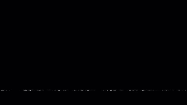 VHS tape rewind button icon on filmgrain background with alpha channel. 4k video