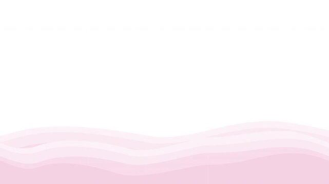 抽象的ピンク色の波型がループするイラスト動画