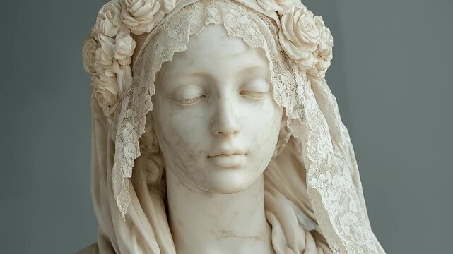 Marble artistry: veiled statue, forgotten craftsmanship, ancient enigma, hidden mastery, sculptor secret, civilization riddle, historical marvel, artistic creation, stone technique, sculpture.