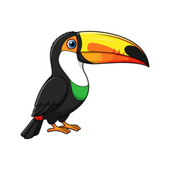 A cartoon toucan with a large beak © ShahedStock