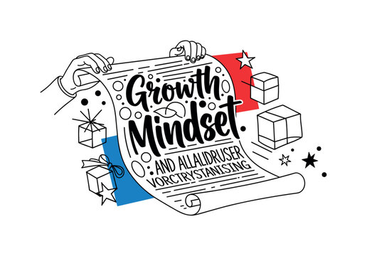 human hands unfolding long contract scroll abstract circles lines and geometric blocks symbolizing legal obligations black and white retro hands and scroll