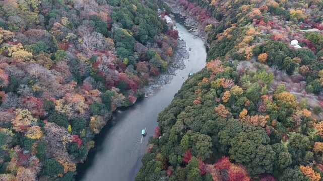 Colorful Rankyo Gorge displays vibrant seasonal forest scenery Nov 28 2025