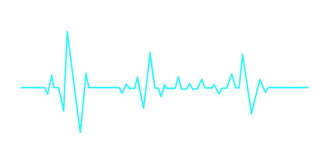 Green medical ekg cardiogram line forming a heart shape vector illustration showing a healthy pulse rate heartbeat monitor graph for cardiology healthcare © Fahid